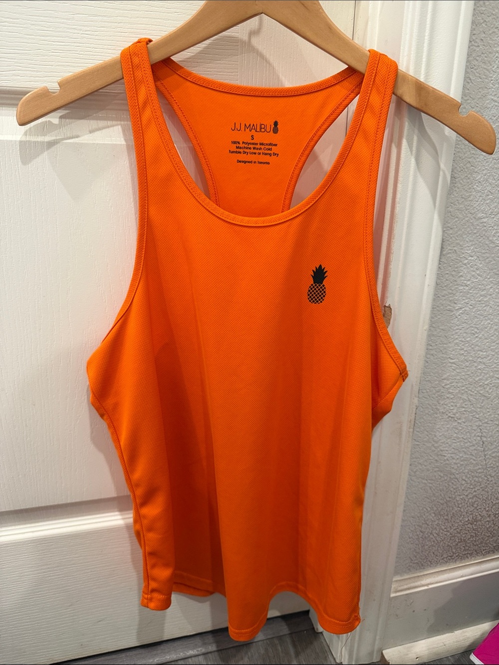 J.J.Malibu Orange Pineapple Racerback Tank